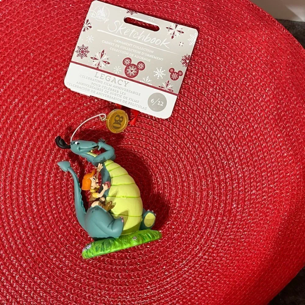 Disney The Reluctant Dragon Sketchbook Ornament 80th Anniversary NWT